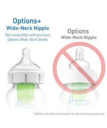Dr. Brown's Options+ Wide-Neck Pink Print Bottles 5oz - 4 Pack - Natural Flow Technology - Buy Online on GoSupps.com