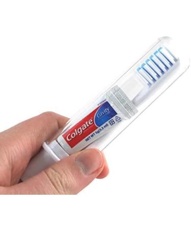 Travel Dental Kit - Compact Toothbrush & Mini Toothpaste 5g