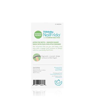 Fridababy NailFrida S-Curved Nail Files - 5 Pack (White) | Gentle Baby Nail Care - Buy Online on GoSupps.com
