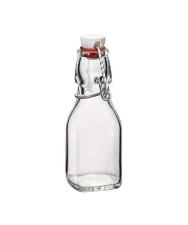 Bormioli Rocco Swing Top Square Glass .125 Liter (4.25 Ounce) Bottle