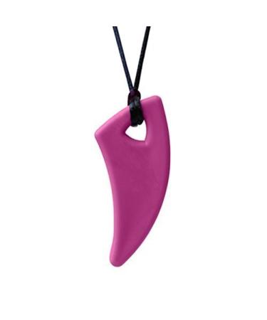 Ark's Saber Shark Tooth Chew Sensory Necklace Standard - Magenta