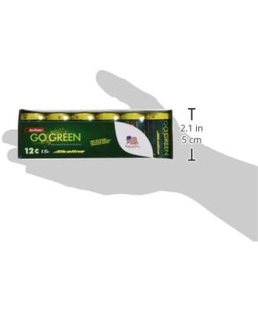 Buy GoGreen Power Eco-Friendly Alkaline C Batteries (24013) - 12 Pack | No Lead Cadmium or Mercury - Sustainable Power Solution - Buy Online on GoSupps.com