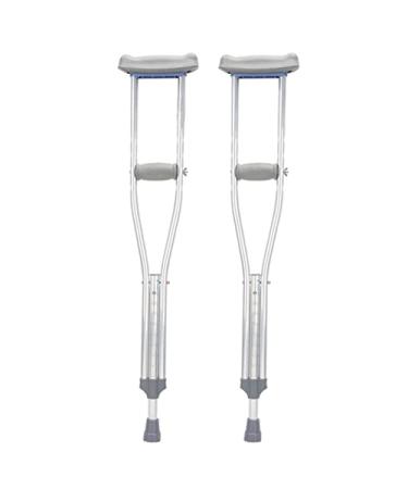 LINYUES Crutches for Adults Underarm Aluminum Adult Underarm Crutches Lightweight Medical Adult Crutches for Walking Adjustable Crutches for Youth/Adults/Tall Adults Gray Great for Travel or Work A 92112 cm