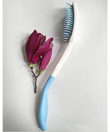 Long Reach Hairbrush with Non-Slip Handle - Blue&White | Ideal for Elderly & Disabled - Buy Online on GoSupps.com