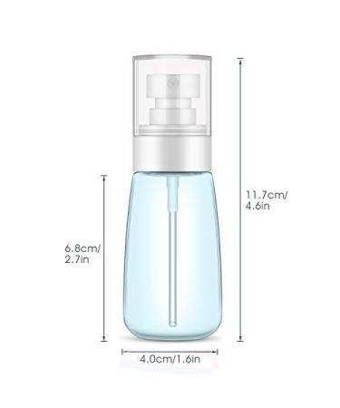 YAMYONE 2Pcs 60ml Fine Mist Spray Bottle Set for Travel - Refillable Containers for Essential Oils, Perfume, Toners - Perfect for Hair & Makeup On-The-Go - Buy Online on GoSupps.com
