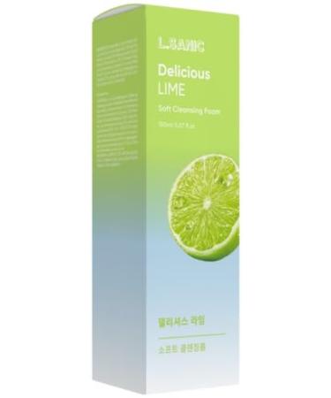 L.SANIC_Delicious Lime Soft Cleansing Foam Gentle Creamy Cleanser with Lime Extract Deep Pore Cleansing and Oil Control Ideal for Acne-Prone and Oily Skin Korean Skin Care Korean Face Wash - Buy Online on GoSupps.com