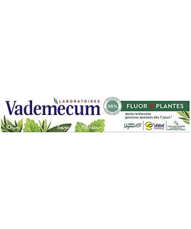 VADEMECUM - Fluoride and Plants Toothpaste 75Ml - Pack of 4 - Free Shipping - Buy Online on GoSupps.com