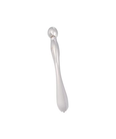 Minkissy 2 pieces Eye Massage device stick skin care Tools for face beauty tools face tool eye cream massage tiredness relief massage stick anti fold smudge stick silver 8x0.5cm