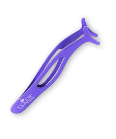 False Eyelashes Placement Applicator Tool - Eyelash Extension Tweezers Remover Clip Tweezers Nipper (Hey Violet) HEY VIOLET (PURPLE)