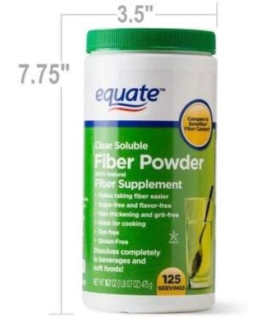 Equate Sugar-Free Fiber Powder - 90 Servings 12.3 oz (2 Pack) | Digestive Health Supplement - Buy Online on GoSupps.com