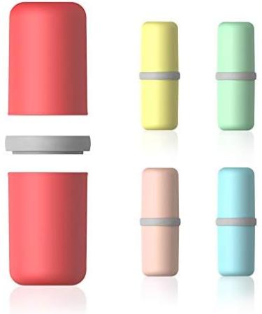 Jackwish Travel Water Cup Set - 2 in 1 Toothbrush Holder & Cup for Business Trips - Stylish Black Design - Buy Online on GoSupps.com