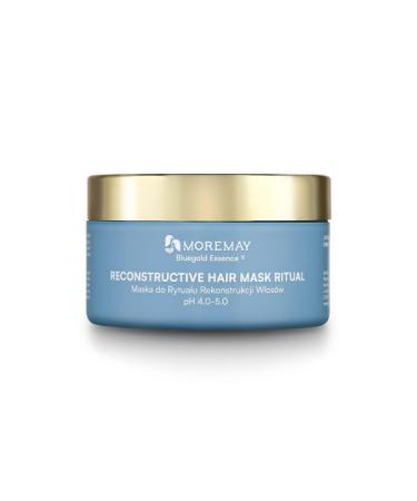 Moremay Bluegold Essence Reconstructive Hair Mask with Spirulina Biotin and Peptides 250ml
