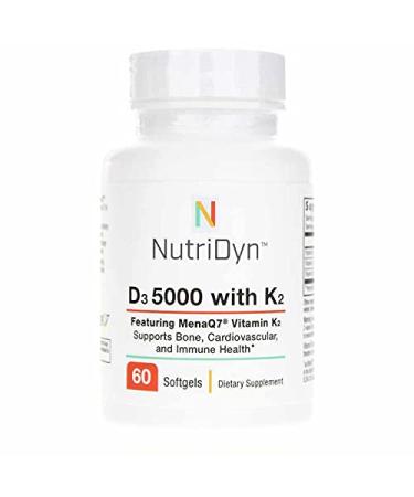 D3 5000 with K2 60 Softgels Nutri-Dyn