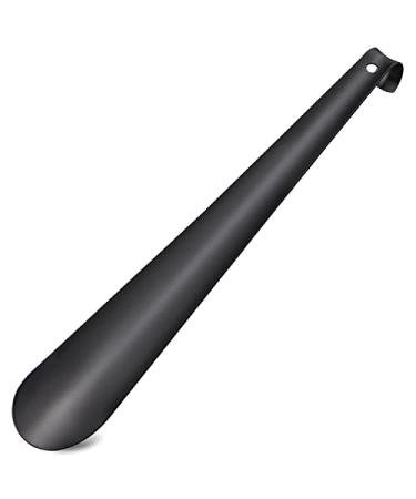 OIATAIO Premium Shoe Horn Long 16.5 Inch, Stainless Steel Shoehorn Black 7.05ounces