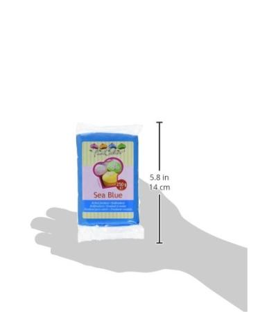 Funcakes Sea Blue Fondant 250g - Easy to Use Smooth & Elastic Cake Decoration | Halal Kosher Gluten-Free - Buy Online on GoSupps.com