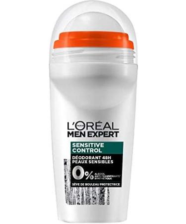 L'Or al Men Expert Sensitive Control Roll-on Deodorant for Men Sensitive Skin 50 ml - Pack of 4 - Buy Online on GoSupps.com