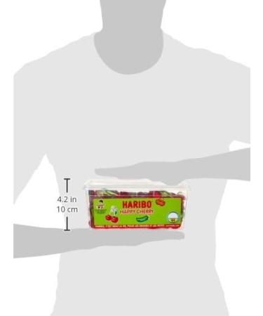 Box containing 105 red and green Haribo candy with cherry flavor. - Buy Online on GoSupps.com