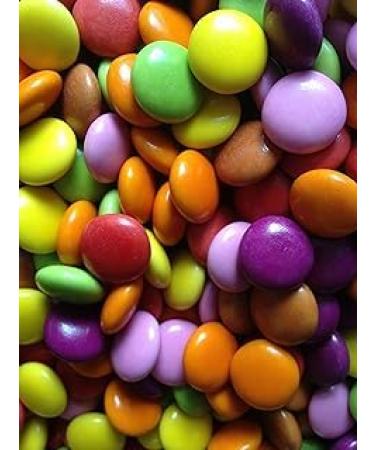 Chocolate Beans (Purple) in 1 x Retro Victorian Style Jar 970ml Plastic (Chocolate Beans (Purple)) by Prestige Discount Centre Ltd