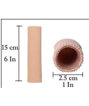 Silicone Gel Toe Tubes Sleeves (5 Pcs) - Cuttable, Elastic Fabric, Toe Sleeve Protectors for Pain Relief, Corns, Calluses, Blisters, Hammertoes - Men & Women (1 Diameter) - Buy Online on GoSupps.com