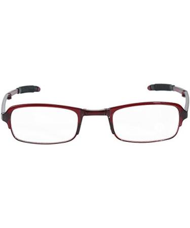 Foldable Reading Glasses for Men & Women - Lightweight Feather Hinge with Case (Red 2.0) - Perfect for Home & Travel - Buy Online on GoSupps.com