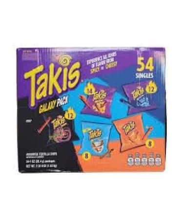 Generisch CandyFox.de Takis Galaxy Pack Assorted Flavoured Tortilla Chips Nacho Intense Blue Heat Fuego Buckin' Ranch Dragon (28g)
