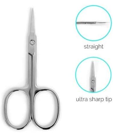 Stainless Steel Beauty Scissors for Facial Hair, Manicure, Nail, Moustache, Eyebrow & More | Grooming Kit for Men and Women - Buy Online on GoSupps.com