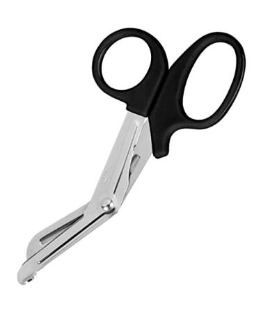 Tough Cut Utility Scissors Trauma Shears for Bandages First Aid Paramedics Multi Use 19cm (Black)