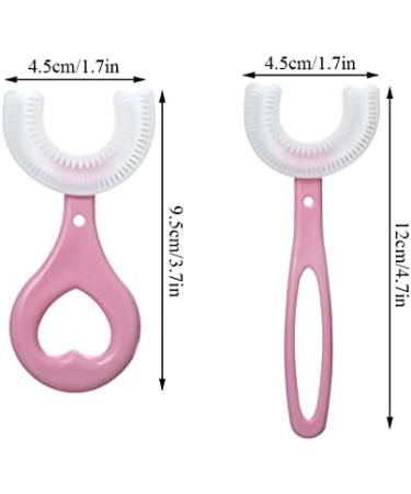 360 U-Shaped Children s Toothbrush - 4 Pack Soft Silicone Bristles for Ages 2-12 | All-Round Cleaning - Buy Online on GoSupps.com