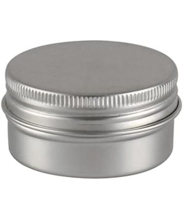 Zeoabsy 10-Pack 30ml Round Silver Aluminum Tins with Screw Lid | Ideal for Cosmetics Candles & Ointments | Includes 5 Spatulas & 1 Etiquette Label - Buy Online on GoSupps.com