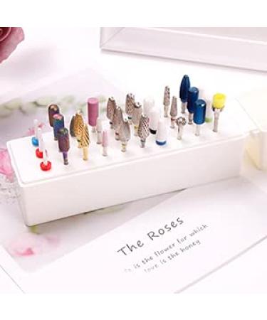 Nail Drill Set & Organizer - 30 Hole Nail Art Display Storage Box for Manicure Tools | International Shipping Available - Buy Online on GoSupps.com