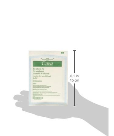 Medline Curad Sterile Non-Adherent Pad 3x8 - Pack of 50 | Medical Grade Wound Dressing - Buy Online on GoSupps.com