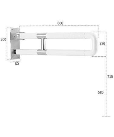 Bathroom Grab Bar Safety Support Rail Non-slip Grab Bar Bathroom Safety Anti-Static Anti- Grab Bar Handrail Folding Handle Bathroom - Buy Online on GoSupps.com