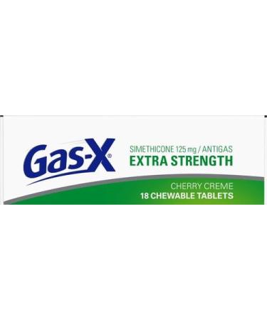 Gas-X Extra Strength Chewable Gas Relief Tablets - Simethicone 125 mg Cherry Flavor 36 Count Pack | Fast International Shipping - Buy Online on GoSupps.com