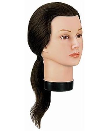 Bergmann Training Head Teeny light brown approx. 30-35cm real hair for