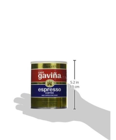 Cafe Gavina Espresso Roast Extra Fine Ground Coffee 10oz Can - 100% Arabica - Buy Online on GoSupps.com