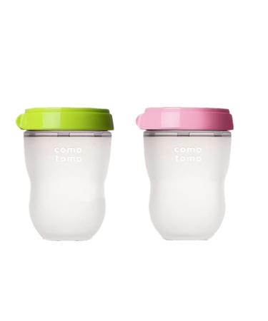Comotomo Compatible Baby Bottle Caps & Collars Rings - 2 Pack Green - Buy Online on GoSupps.com