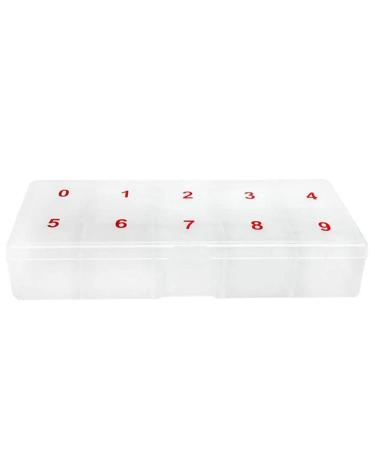Nail products nail piece storage empty box 1000 pieces translucent digital nail piece anti falling empty box jewelry rack
