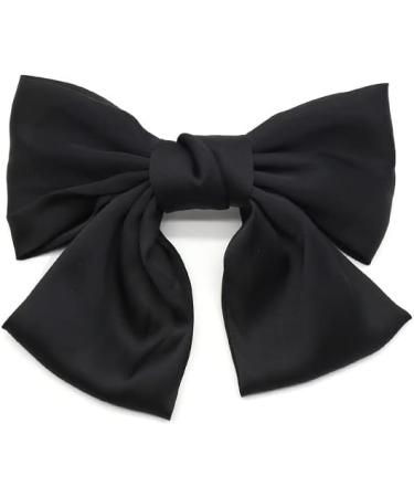 Large Bow Hair Bow Hair Clip Women Satin Hair Clips Satin Large Bow For Party Birthday Party Wedding 2 Colors - Buy Online on GoSupps.com