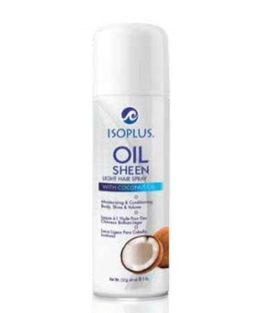 Isoplus Oil Sheen Light Spray - Coconut Oil 2 oz. by Isoplus 33.8 Fl Oz (Pack of 6)