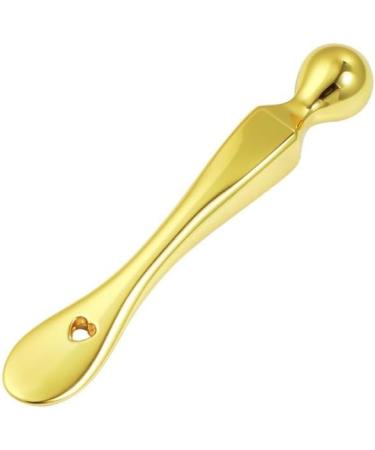 T-Shaped Eye Cream Stick | Metal Massage Tool & Heart-Shaped Eye Spoon - B-Golden | Best Eye Care Solutions for All Skin Types - Buy Online on GoSupps.com
