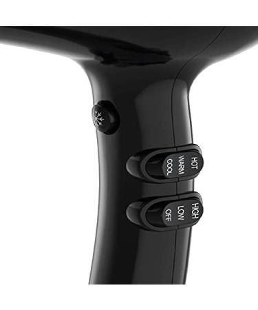 Professional Negative Ionic Hair Dryer 1875W - Quiet Powerful AC Motor Blow Dryer with Concentrator & Cool Shut Button for Smooth Frizz-Free Hair | International Shipping Available - Buy Online on GoSupps.com