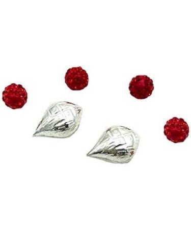 Pure Silver Nariyal (Coconut) for Pooja and Gift Purpose - Set of 2 1 Gram per Piece by Indian Collectible - Buy Online on GoSupps.com