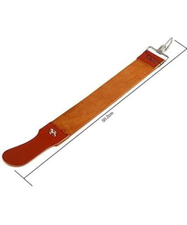 Genuine Leather Razor Strop for Sharp Shaving - Double Sided Sharpening Belt for Razor and Folding Knife - Buy Online on GoSupps.com