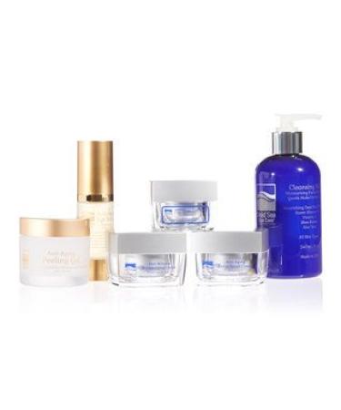 Anti Wrinkle Dead Sea Spa Care Anti-Aging Eye Serum Anti-Aging Peeling Gel Cleansing Milk Anti-Wrinkle Eye Cream Anti-Wrinkle Moisture Cream and Anti-Aging Facial Scrub Cream