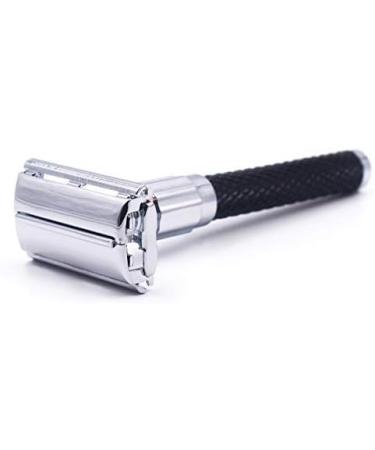 Buy Parker 92R Graphite Gray Heavyweight Double Edge Safety Razor for Men - Includes 5 Premium Blades | International Shipping Available - Buy Online on GoSupps.com