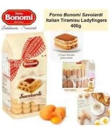 Forno Bonomi Savoiardi - 400g x 6 | Authentic Italian Ladyfingers | Tiramisu Excellence | Desserts with Authenticity | Italian Dessert Magic | Italy's Finest Ladyfingers - Buy Online on GoSupps.com