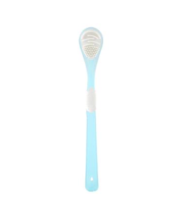 Tongue Cleaner Brush Tongue Cleaning Scraper Toothbrush Silicone Care Tool for Tongue Cleaning Blue Tongue Brush