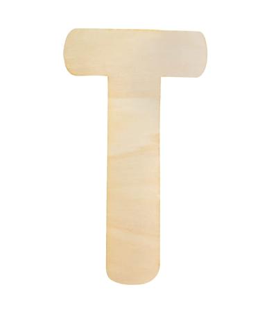 Large Wooden Letters 30cm Wooden Letter for Crafts Children's Names Capital Alphabet 5mm Thick Unfinished MDF Wood Slices Nursery Wall Hanging Art Sign Board Painting Home Decor (T)