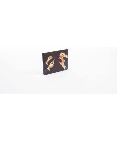 PU PRINTED COSMETICS POUCH TOILETPAPER LIPSTICKS BLACK SELETTI ART. 02535 - Buy Online on GoSupps.com