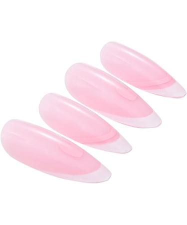 Valentine's Day False Nails Pink Heart Press on Nails Almond Stick on Nails French Short Fake Nails 24pcs for Women and Girls (Color : Pink Size : 24 Piece Assortment) - Buy Online on GoSupps.com